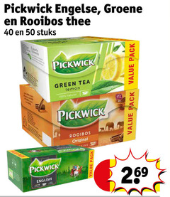  pickwick thee 40 50 100 engelse groene rooibos stuks green tea lemon natural pack causeway english original seine 