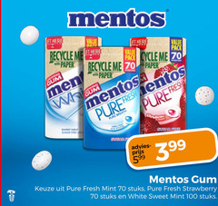  mentos kauwgom 100 recycle gum paper men mint pack cycle fresh stuks strawberry white sweet 