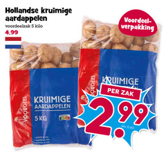  aardappelen 5 18 20 30 hollandse kruimige kilo voordeel koken min bakken zak 