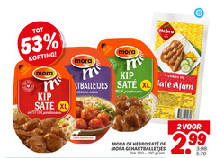  2 4 100 mora kip sate xl pittige pindasaus saus hebro stokjes ajam milde rundvlees gehaktballetjes pak 