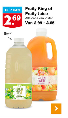  fruity king fruitdrank 2 69 juice liter fruit iced tea green with real multi 