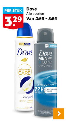  dove deodorant stuk soorten new technology triple action advanced care men original moisturising clean comfort 72h protection cream alcohol anti anti-perspirant transpirant lasting fragrance 
