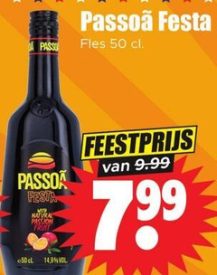  50 festa fles feestprijs passoa natural passion fruit 14 9 