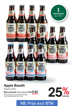  apple bandit appelcider 1 2 8 10 25 30 juicy band tray cider 00 raspberry 0.0 appel actieprijs krat sandi  aspire 