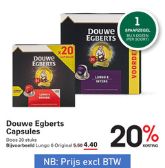  douwe egberts koffiecups 1 5 6 8 20 aluminium capsules lungo dozen original gebruiken nespresso koffiemachines doos stuks 