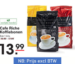  cafe riche koffiebonen 1 100 eerlijke coffee zak kilo fee since presso espresso dark roast 00 arabica 