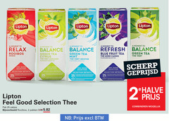  lipton thee 2 25 moment to relax rooibos infusion balance green tea citrus flavoured mint menthe refresh blue fruit re cassis black feel good selection bags sachets fraicheur kruidendrank gearomatiseerde groene pak zakjes pakken noir zwarte scherp geprijsd combineren 