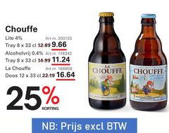  la chouffe speciaalbieren 4 8 12 25 33 lite tray alcoholvrij doos sans alcohol 