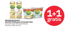  campina vla kwark 1 2 225 500 luchtig proteine slagroom sun protein milde bak pak liter naturel stuks 