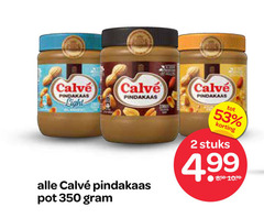  calve pindakaas 2 350 light pot stuks 