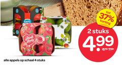  pink lady appels kanzi 2 4 stuks schaal 