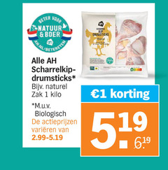  drumsticks 1 19 beter natuur boer naturel zak kilo m.u.v biologisch varieeren scharrel kip pond 
