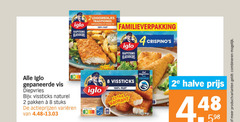  lekkerbekjes vissticks 2 3 8 100 iglo klassiekers traditioneel samengesteld vis filet familieverpakking kapitein gepaneerde diepvries naturel pakken stuks nutri score varieeren krokant versheid 2e halve productvarianten combineren 