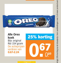  oreo biscuit 2 25 original cocoa koek rol varieeren productvarianten 
