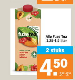  fuze tea ice 2 450 discover calories your fusion fuzetea infused iced black peach hibiscus liter stuks 