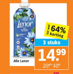  lenor wasmiddel wasverzachter 3 55 64 fraicheur relaxante touche essentielle stuks 14 99 