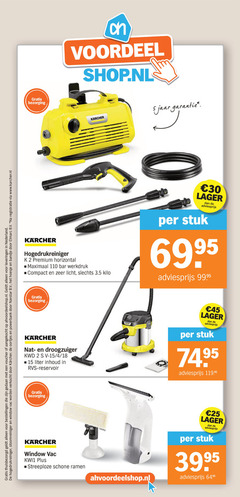  karcher hogedrukreiniger 2 4 5 15 18 25 30 45 voucher aangekocht leveringen nederland stoomreiniger window verkocht oortjes powerbank hoesje bandje b.v. voordeel jaar premium horizontale maximaal bar werkdruk compact licht kilo stuk droogzuiger liter inhoud rvs reservoir streeploze schone ramen 