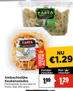  pastasalade 300 pasta solar ambachtelijke keukensalades zontomaat pesto bak voucher 