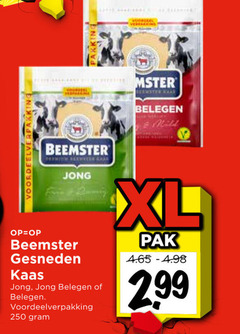  beemster kaasplakken 250 belegen co jong gesneden kaas xl pak 