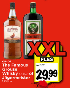  jagermeister famous grouse kruidenbitter whisky xxl 1 5 liter fles 