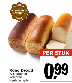  brood bakkerij rond wit bruin volkoren gesneden stuk 