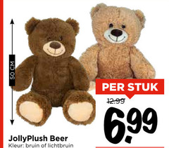  pluche en knuffels 50 cm beer kleur bruin lichtbruin stuk 
