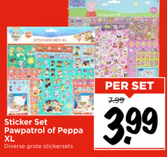  l sticker peppa xl 3.99 