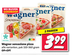  wagner diepvriespizza 2 sensazione original diepvries pizza pak pakken 