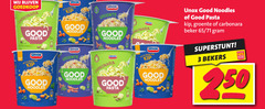  unox noodles 3 10 carbonara good pasta kip groente bosch beker 65 bekers 