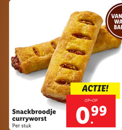  snackbroodje curryworst stuk 