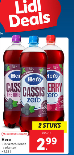  hero frisdrank 2 deals taste added sugar cassis orig combinaties 1 25 l zero stuks chess from 