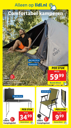  3 4 80 120 260 300 lidl.nl comfortabel kamperen crivit jaar persoons tent haringen spanbanden opbergtas cm campingtafel verduisterend stuk 99 campingstoel 
