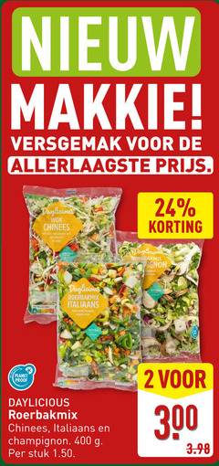  groentenpakket 2 24 300 400 makkie wok chinees witte kool rode paprika sperziebonen roerbakmix champignon nutri score italiaans prei wortel courgette to planet proof stuk 