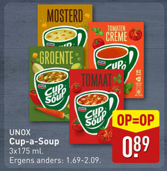  unox soep 300 mosterd groente cup soup ml tomaten creme tomaat sour ergens 35 