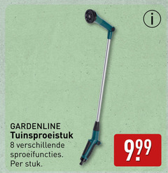  pistoolbroes 8 gardenline sproeifuncties stuk 