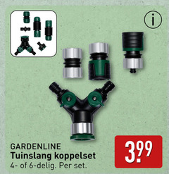  6 gardenline tuinslang koppelset delig 