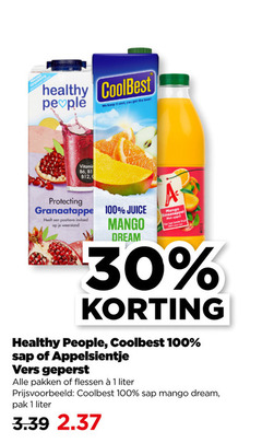  coolbest appelsientje healthy people vruchtensap 1 30 100 it cool you best vitamin protecting juice positieve weerstand mango dream sinaasappel sap vers geperst pakken flessen liter pak 