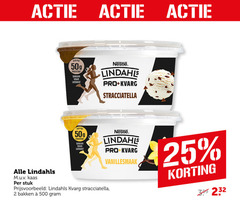  lindahl kvarg kwark 2 500 pot proteine vetarm lactosevrij nestle lindahls pro stracciatella kaas vanillesmaak stuk bakken 