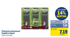  pickwick thee 1 2 3 5 14 25 professional english original natural fairtrade stuk stuks v.a. doos 3x 