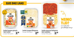  400 450 2022 dag laag beter leven dieren bescherming vegetarisch jumbo italiaanse keuken lasagne spinazie ricotta nutri score taste institute international brussels superior award schaal bolognese macaroni 3.99 min rundvlees weinig 