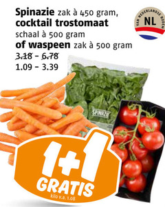  spinazie worteltjes trostomaten 450 500 zak cocktail trostomaat schaal waspeen 1 nederlands nl kilo v.a. 
