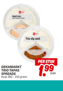  tapas aioli trio tulum tomaat dip spreads kuip stuk 1 99 