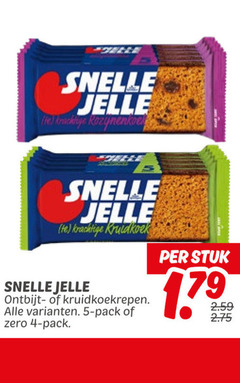  snelle jelle ontbijtkoekrepen 4 5 kruidkoek ontbijt kruidkoekreep pack zero stuk 