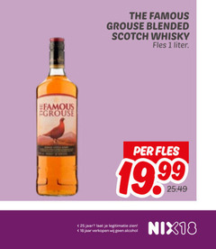  famous grouse whisky 1 18 25 egrouse blended scotch fles liter jaar legitimatie alcohol nix18 
