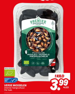  mosselen 1 biologisch gecertificeerd duurzame visserij www.msc.org nl verse deense bak premier nature moules danish xl kilo 3 99 