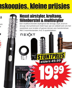  1 3 5 kleine prijsjes nexxt hairstyler krultang multistyler multifunctionele stylingtool droogt stylt krult luchtstroom haar opzetstuk krullen golven binnen handomdraai warmtestanden opzetstukken elders av new co 