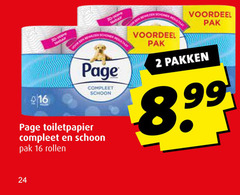  page toiletpapier 2 16 24 30 schoon pak rollen voordeel pakken 