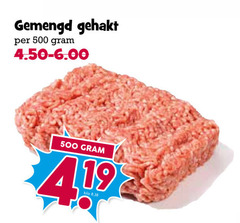  gemengd gehakt 500 kilo 