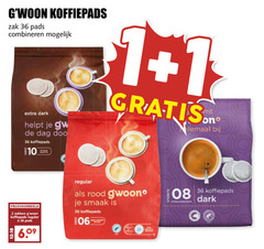  gwoon koffiepads 1 2 10 36 zak pads combineren dark dag zakken regular rood sterkte 