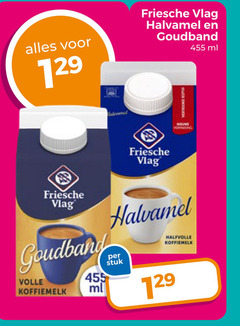  friesche vlag koffiemelk halvamel goudband ml volle stuk halfvolle 